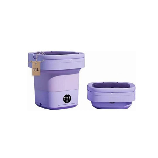 Portable Folding Washing Machine, Purple Large-Capacity Foldable,Mini Washing Machine, Deep Cleaning Underwear, Baby Clothes and Small Clothing. Can Be Spin-Dried and Suitable for Apartments, Dormitories, Hotels, Camping, Etc. Christmas Gifts