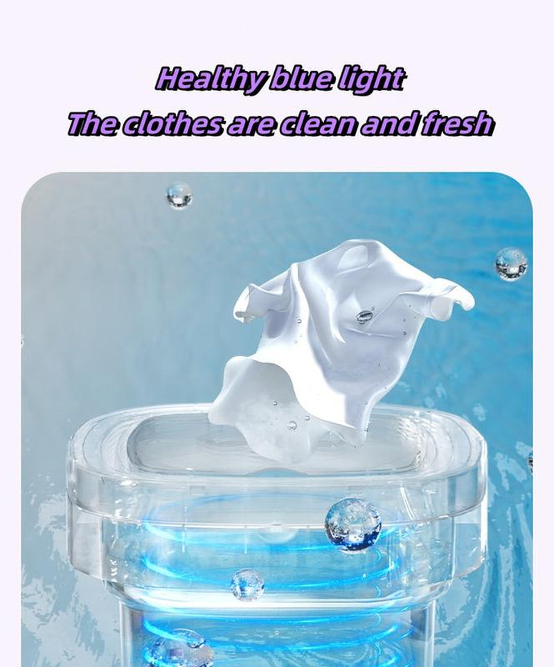 Portable Folding Washing Machine, Purple Large-Capacity Foldable,Mini Washing Machine, Deep Cleaning Underwear, Baby Clothes and Small Clothing. Can Be Spin-Dried and Suitable for Apartments, Dormitories, Hotels, Camping, Etc. Christmas Gifts
