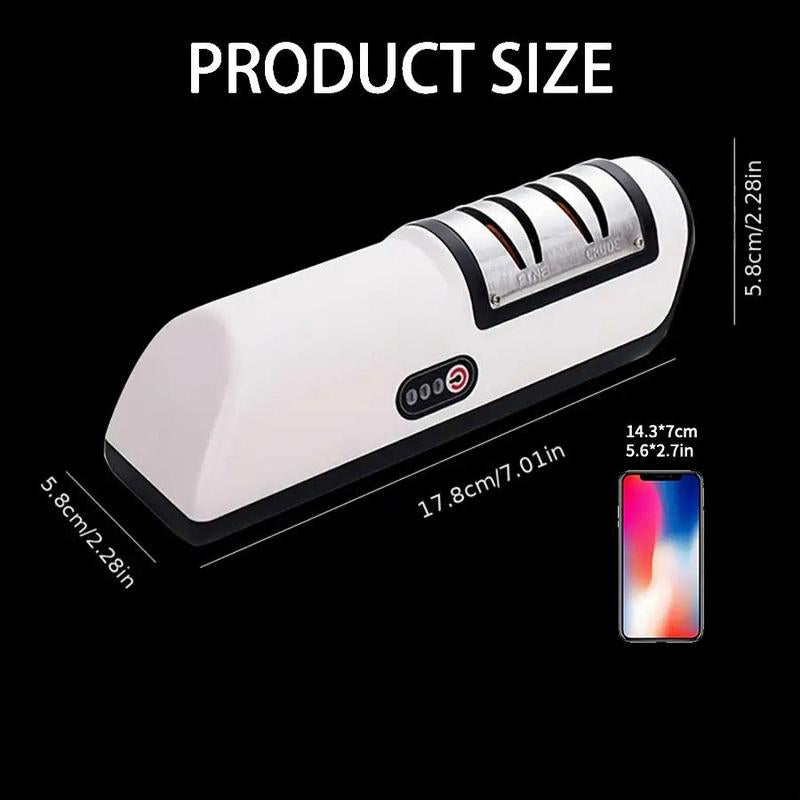 Rechargeable Electric Knife Sharpener, Multifunctional Fast & Small Knife Sharpener for Knife Polishing, Kitchen Tools for Home Use